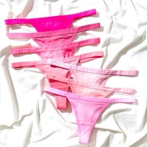 Sexy pink cotton thongs pre ♥️ loved with your desired scent